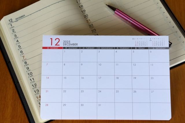 12月カレンダー